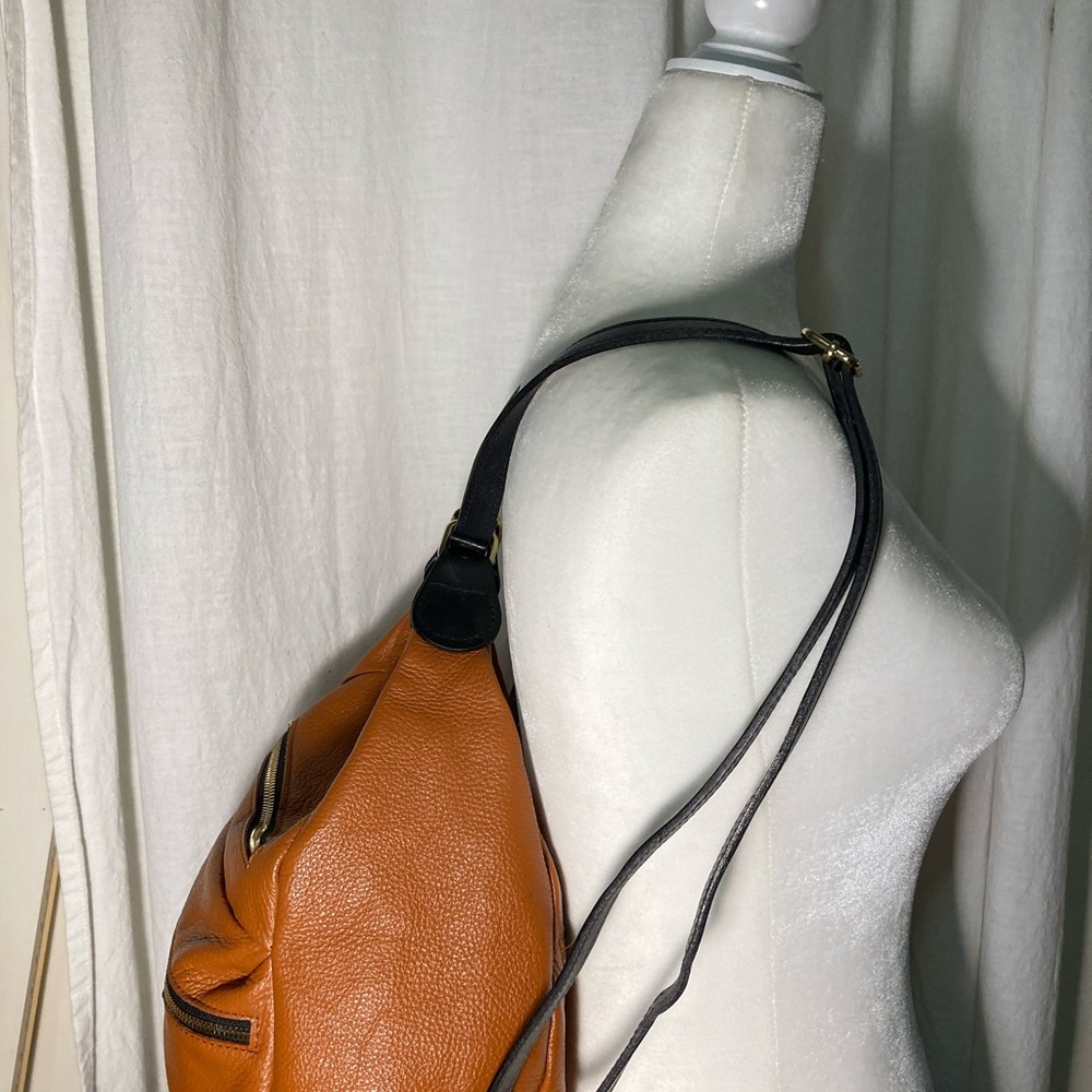 Valentina Italia peeble Leather backpack, Shoulder Bag - Picture 9 of 9